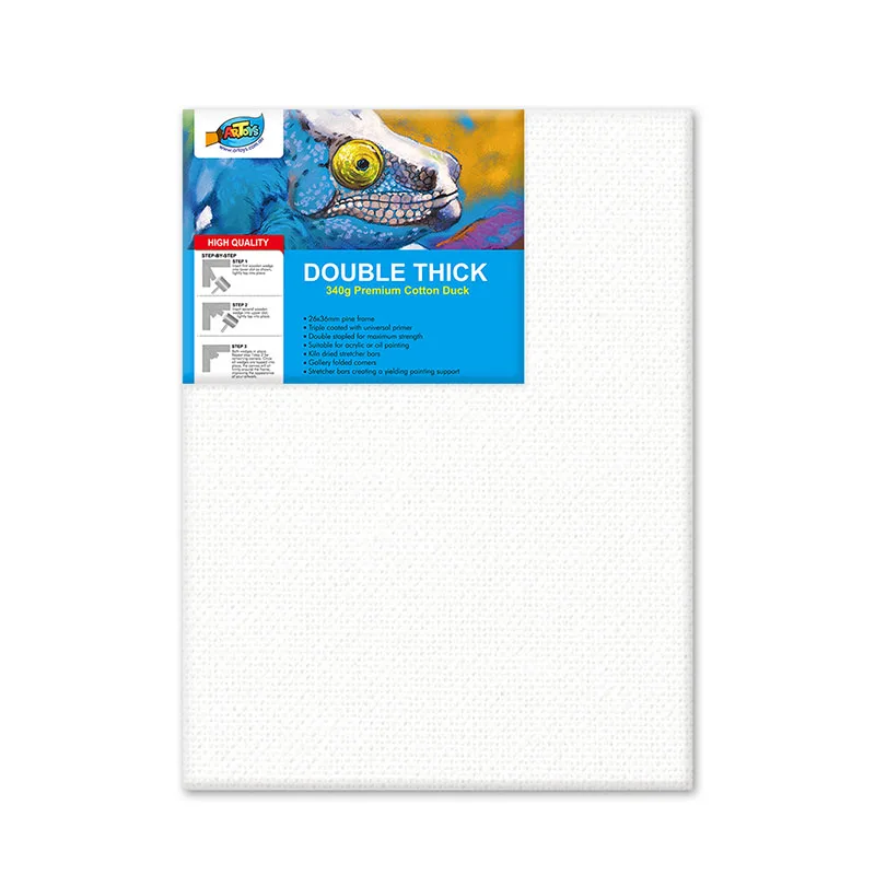 30x40 cm art white blank stretched painting frames cotton canvas board