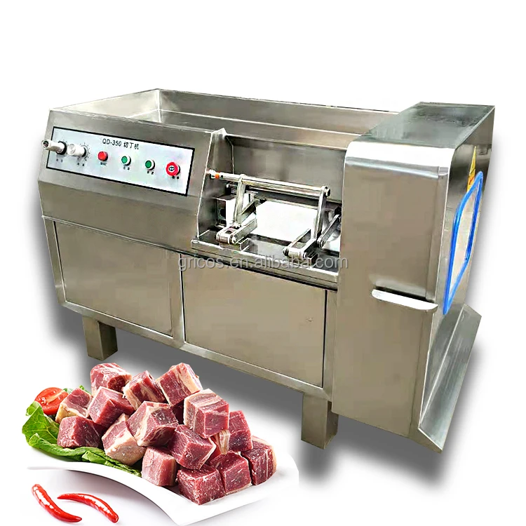 High Efficiency Stainless Steel Chicken Cube Cutting Machine/ Automatic Frozen Beef Cube Dicer