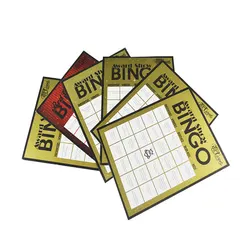 Hot Sale Paper Print Bingo Cards Lottery Tickets Printing