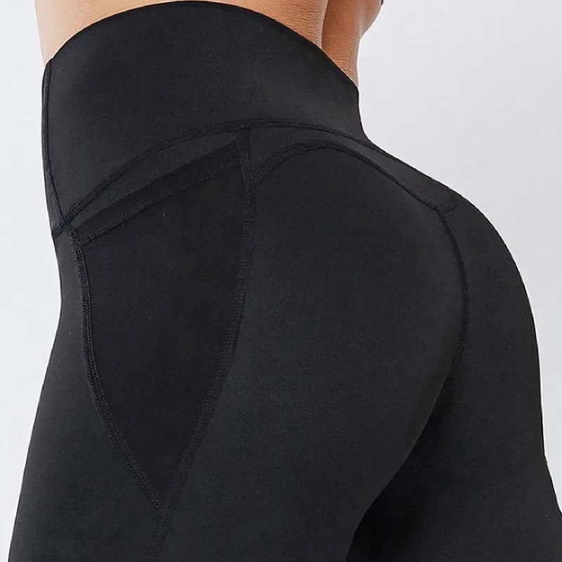 New Leggings Fitness Clothing Women Ladies High Waisted Sports Yoga Pants Gym Fitness & Yoga Wear Leggings with Pockets