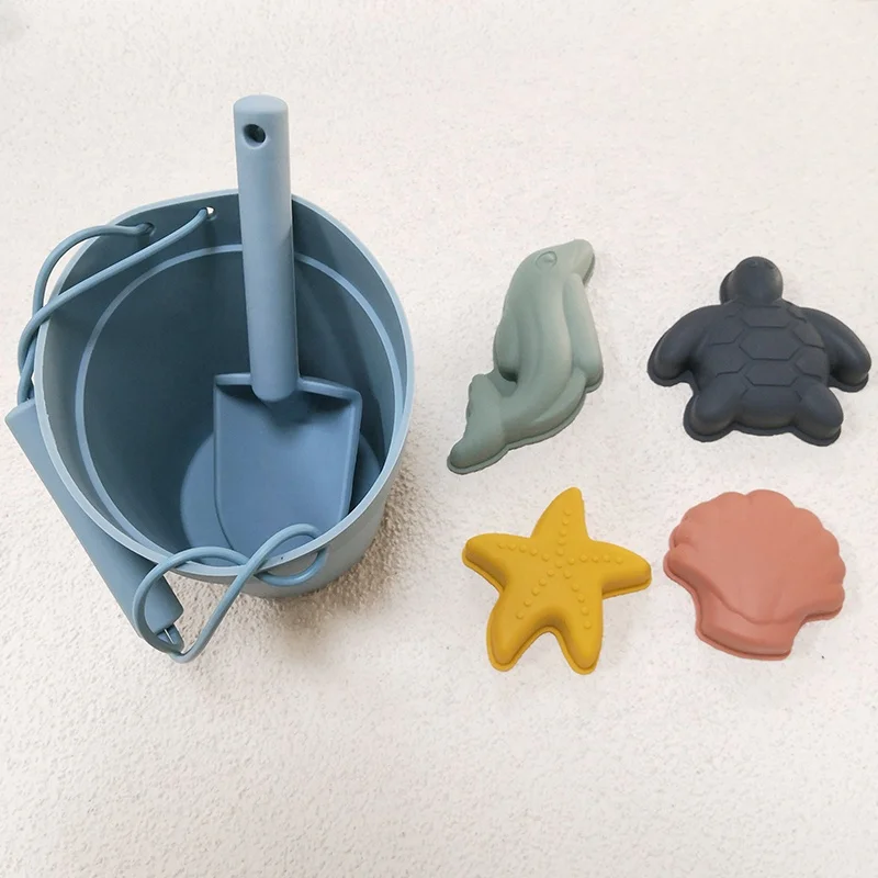 2024 Rainbow Shaped Outdoor Beach Sand Toys for Kids 6pcs summer Set