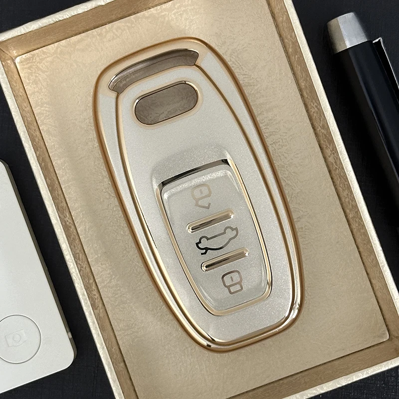 Quicksand TPU car key cover For Audi A1 A3 A4 Allroad A5 A6 Q3 Q5 Q7 R8 RS RS7 S3 S4 S7 SQ5 TT car accessories