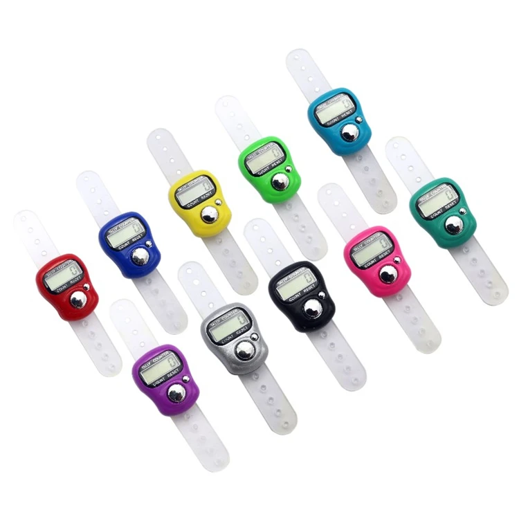 Наш оптовый регулируемый палец для смешивания цветов с пластиковым пятизначным счетчиком пальцев BTG1011