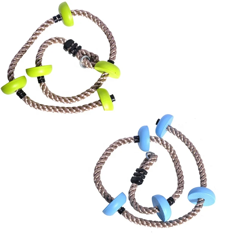  Children Plastic Swing Set Playground Kids Chair Climbing Rope Knotted Tree Play Ladder with Disc Seat