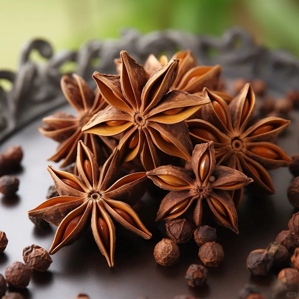 Wholesale 100% Natural Dried Whole Star Anise Hot Spicy Herb Spice with Seed and Stem Origin Direct Sales