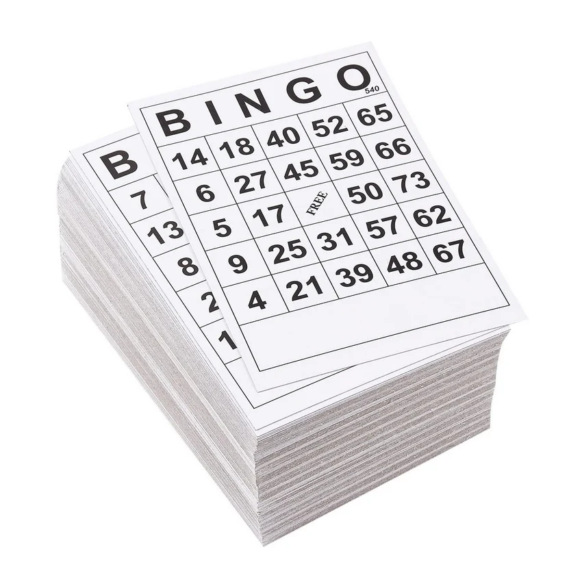 YUANHE  3-60 Pack, 180 Cards Total Disposable Bingo Game Card Sets