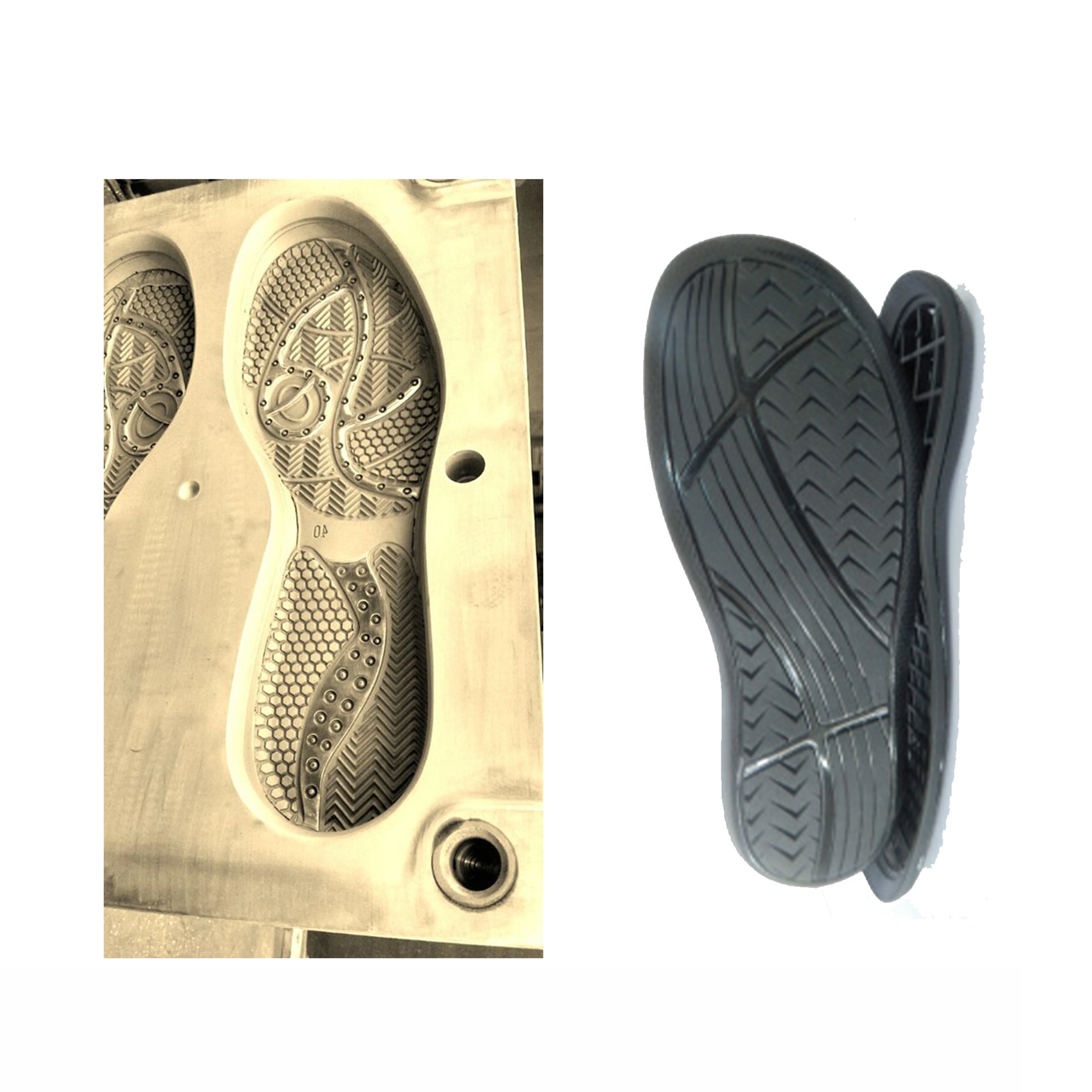 PU Injection Plastic Polyurethane Foam Shoe Sole Mold