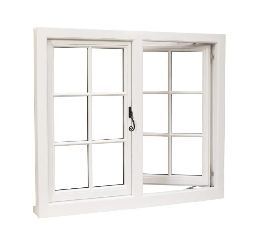 Prima  Modern Design UPVC Casement Window with steel and glass window sills hardware window staircase oscillating pvc