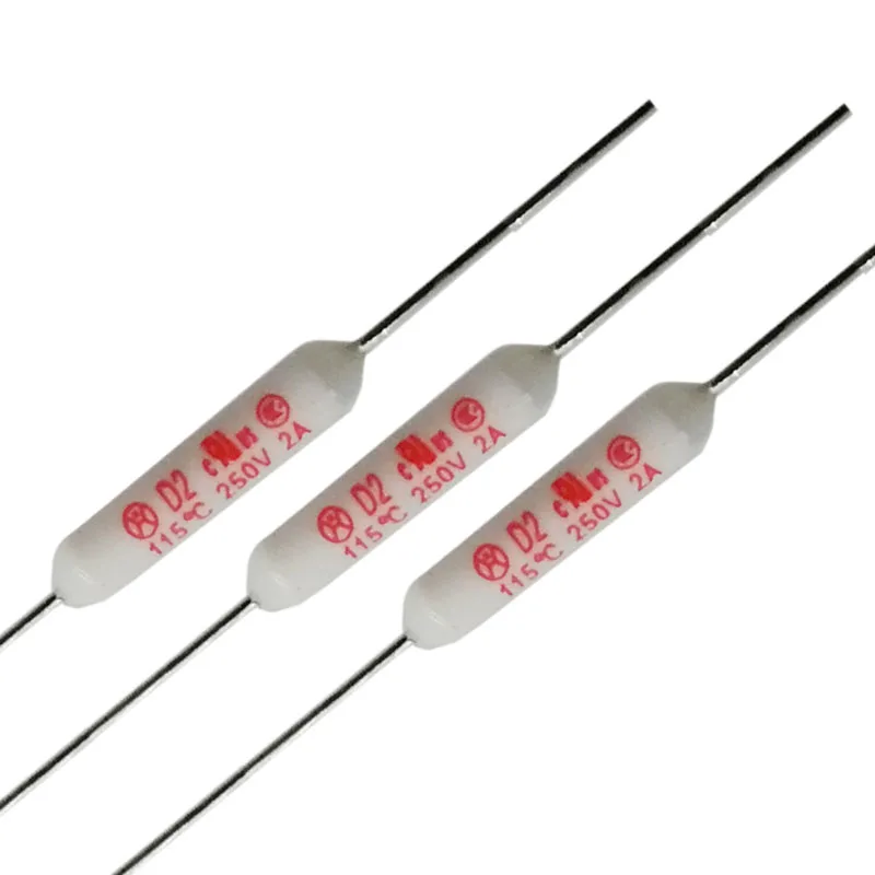 High Quality Ceramic Thermal-Link Cutoffs 2A 250V 115C Thermal Fuse Temperature Protector
