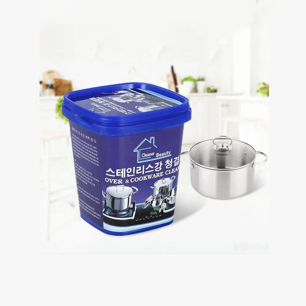 2022 hot selling 500g oven& Kitchen Washing Pot Household Stainless Steel Cleaning Paste cookware cleaner paste