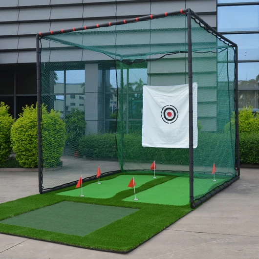 Golf Hitting Cage 3X3M cube Anti-rebound hose practice Cage Become a popular practice tool for golf masters of Golf hitting net