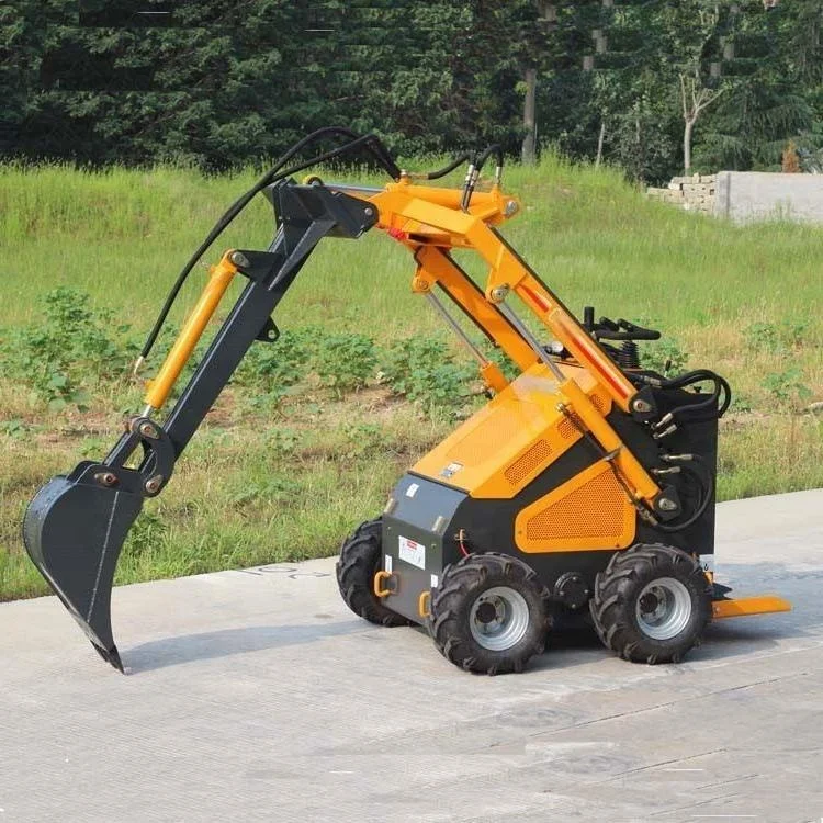 Skid steer Mini Wheel Crawler Loader Earth-moving Machinery  Straight arm excavation