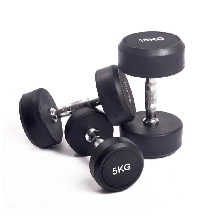 TPU CPU  Round Rubber Dumbbells