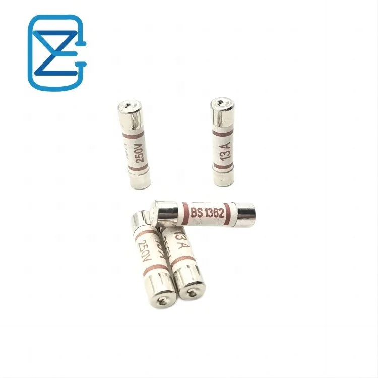 High Quality 6.3 x 25mm Ceramic British BS1362 Plug Top Fuse 240V AC 1A 2A 3A 5A 7A 10A 13A 20A British Plug Top Fuse