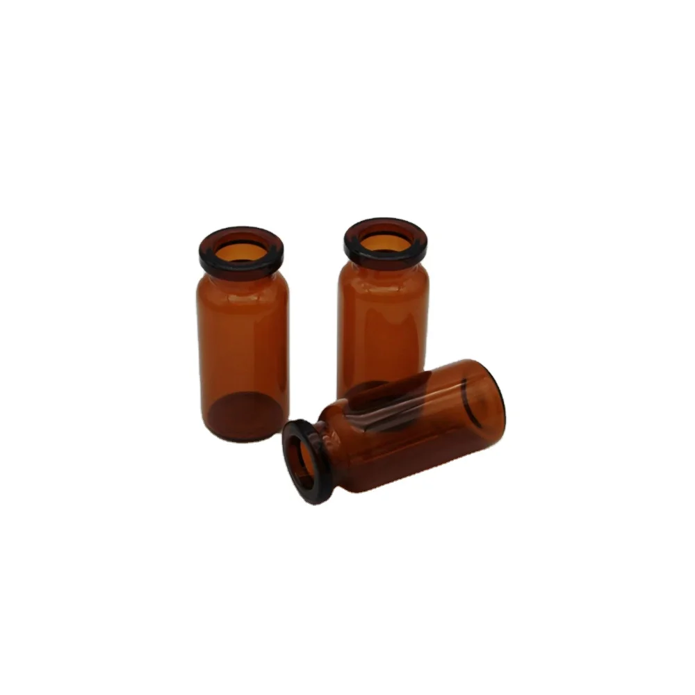 7ml clear amber glass vials with schott glass