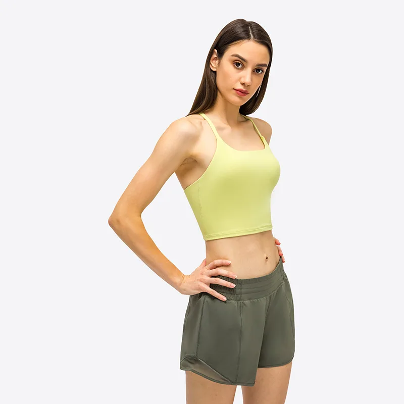 Из нейлона и спандекса, быстросохнущие дышащие Fiteness Йога Плюс женское сексуальное без борцовка без рукавов на бретелях