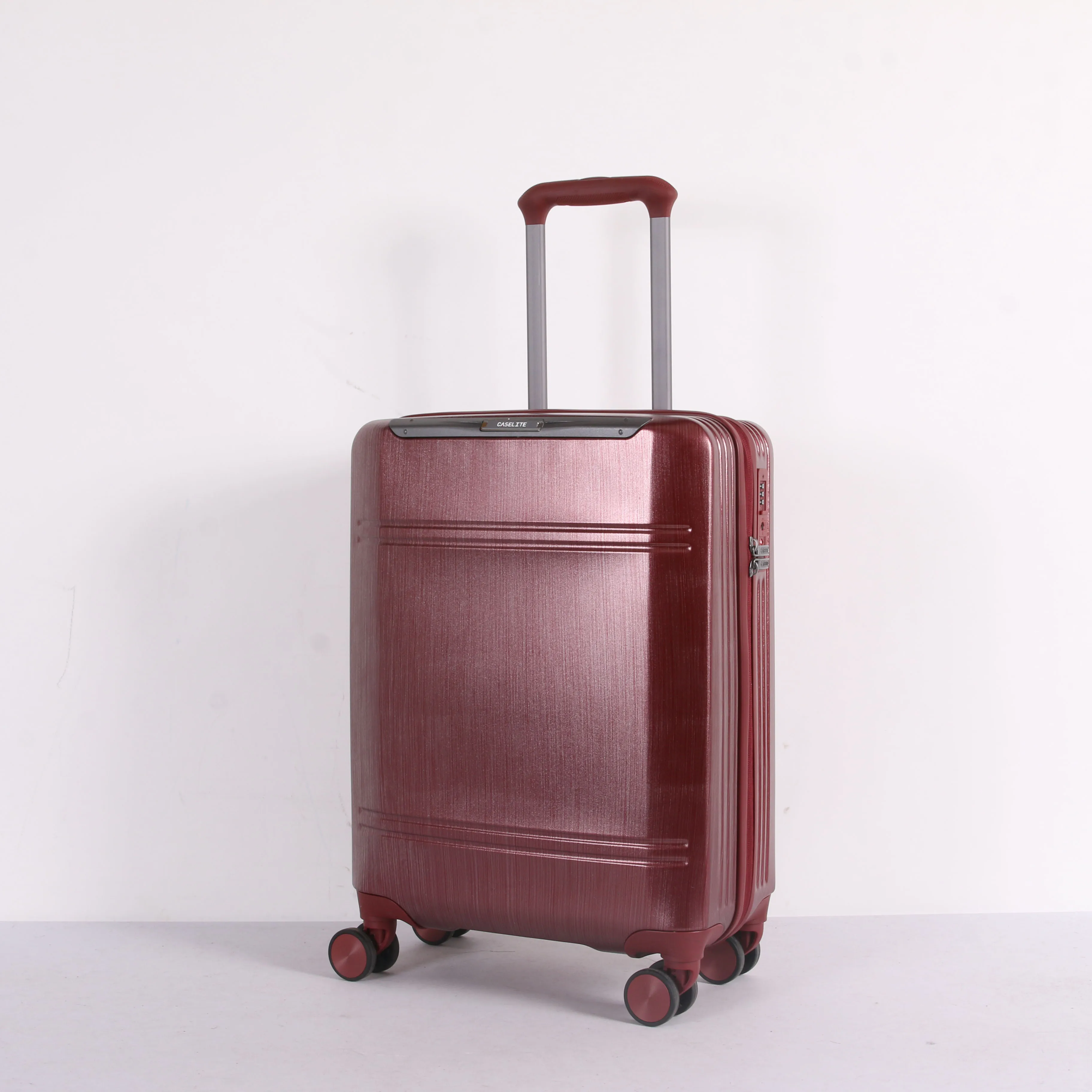 Customized Logo PC Hard Shell Trolley Outdoor Luggage Trunk Retro Men Travel Set