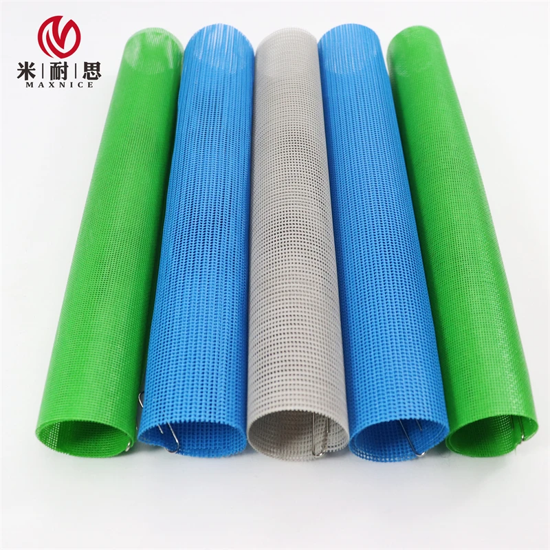 Manufacturer Colorful PVC Coated Polyester Mesh Fabric