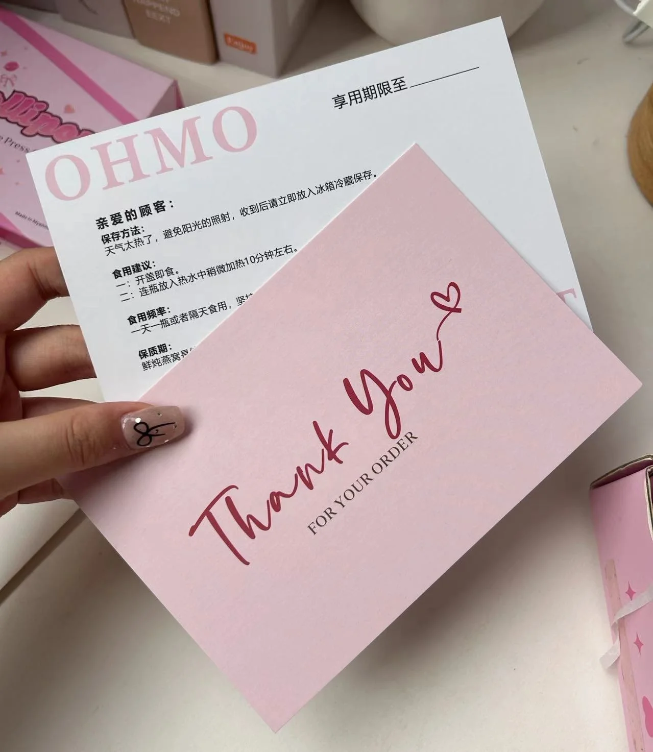 Private custom logo printing thank you card for small business luxury metallic foil business card/thank you cards