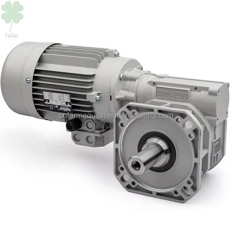 Italy Brand Transtecno Gear motor 1.1kw 60hz single phase for Automatic feeding System for Poultry Swine Pig Farm