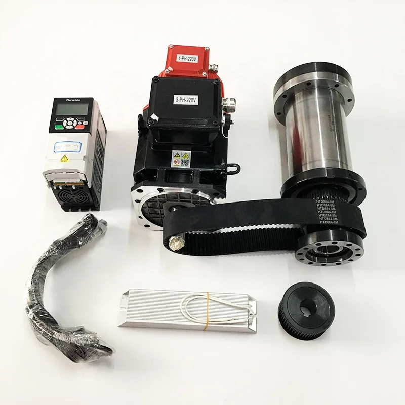 
6000rpm DIA 120mm belt driven A2-4 lathe spindle set 