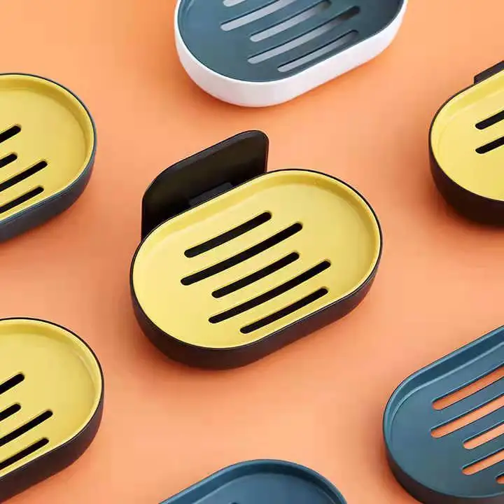 2024 новый дизайн сливной лоток для ванной комнаты Настенные Пластиковые чехлы на заказ контейнер посуды дозатор мыла и губки держатель