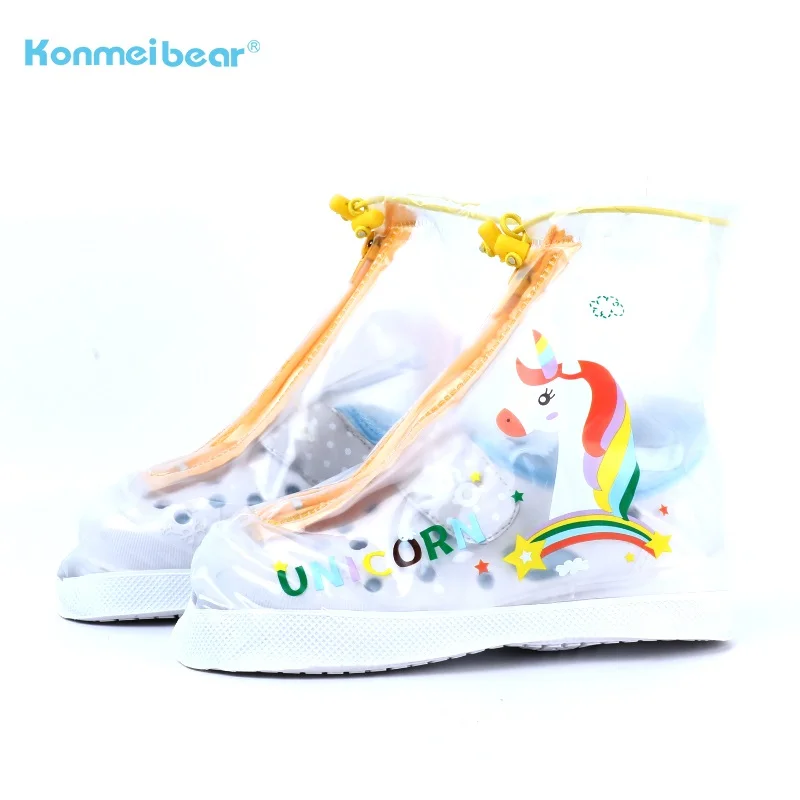 2022 Newest Foldable Non-Slip Safety Waterproof PVC Children Kids Rain Boots Cover