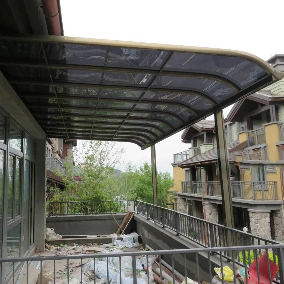 Cheap personalized good price Outdoor Awnings Patio Polycarbonate Roofing Aluminum Balcony Cover Terrace gazebo Canopy