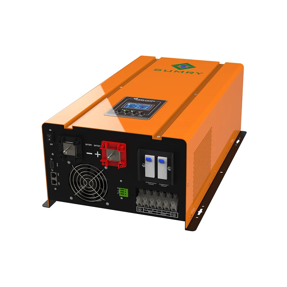RP 6kw Power inverter pure sine wave inverter with charger smart fan running control to extend service life and reduce noise