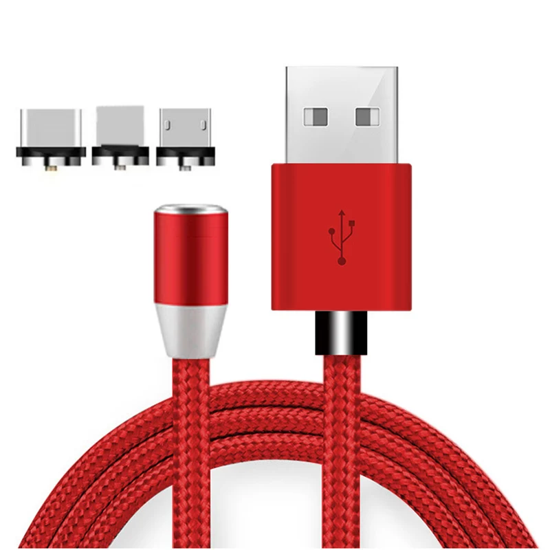  Магнитный адсорбционный кабель типа C для IOS Micro Usb магнитный 3 в 1 быстрой