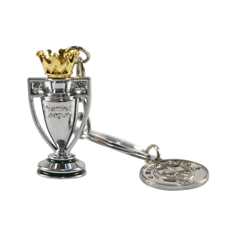 Award Cup Keychain Football Match Souvenir Fan Gold min Football Trophy Sports Gold Plated Medals Silver Trophies Metal Keychain