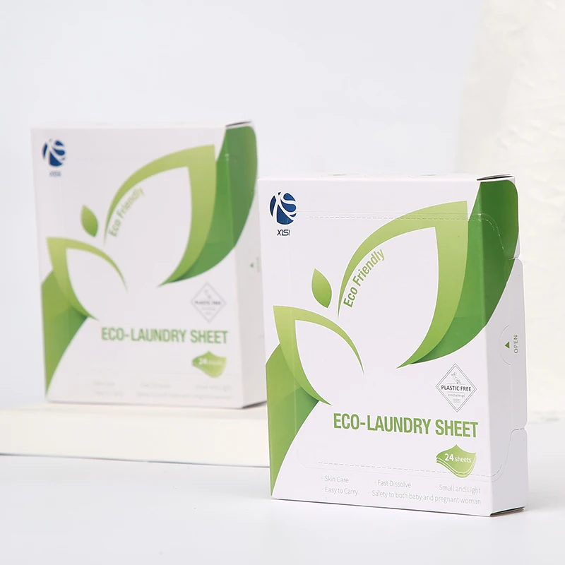 Laundry Detergent Strips Eco Friendly & Hypoallergenic Strong Clean Plastic-free Sheets