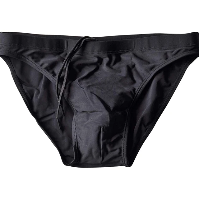 Custom Athlete Style Pure Nylon Swimming Suit Compression With Racing Stripes Swim Briefs for Men