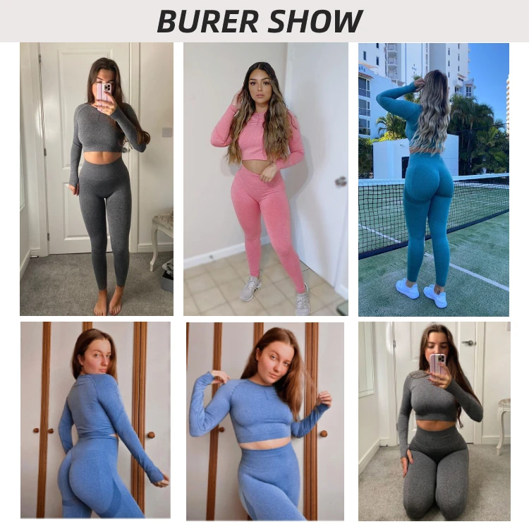Ins Hot selling Solid Color  Fitness Wear Womens Two Piece Tracksuit Set