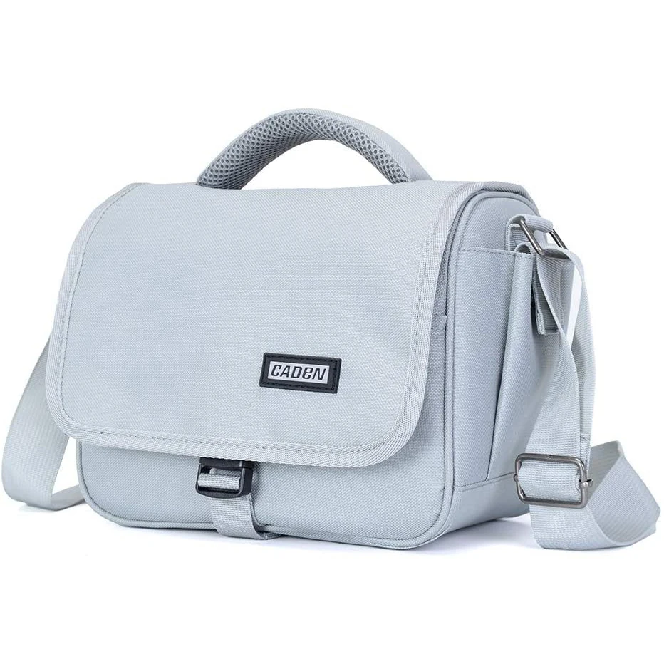 Чехол-сумка для камеры на плечо Crossbody сумка совместимый Nikon Sony цифровых зеркальных однообъективных камер SLR беззеркальных фотоаппаратов и линзы серого