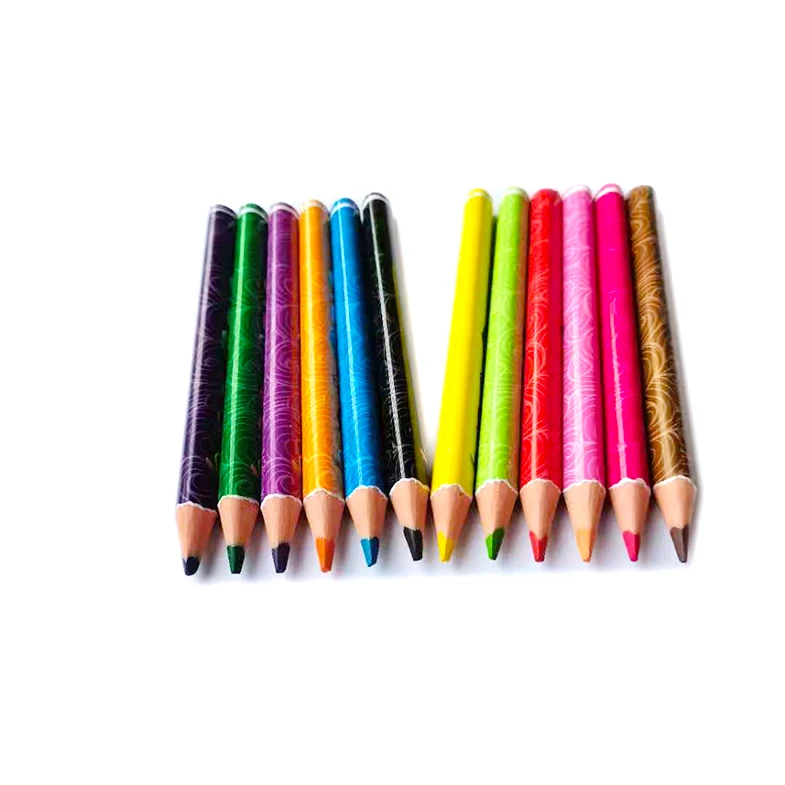 custom logo pencils jumbo color pencils 4mm lead for plastic color pencil lapiz