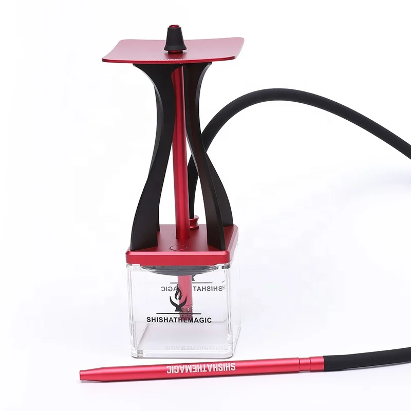 Modern Russian German Golden Shesha Hookah Portable Narguil Khalil Mamoon Acrylic Hookah