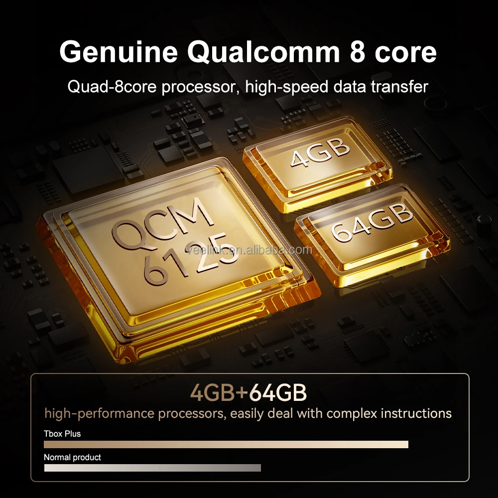 Carlinkit Qcm6125 Carplay Wireless Carplay Android 13 Ai Box 4Gb+64Gb Video For Youtube Netflix Google Maps Waze Sans Fil