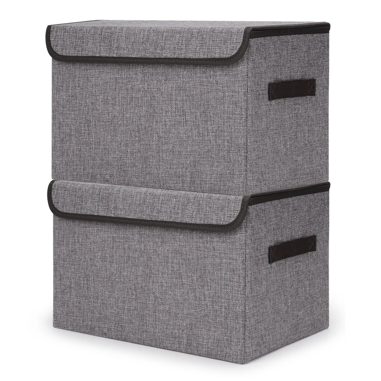 Foldable Storage Boxes Fabric Storage Bins Organizer Containers with Handles