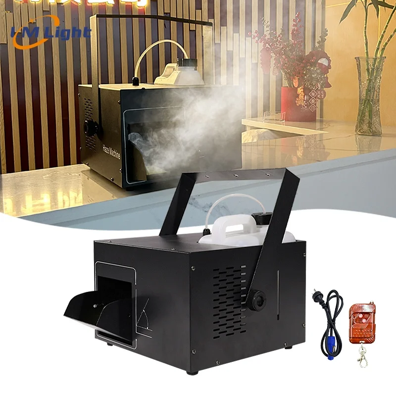 LM mini professional stage effect equipment for dj disco night club fog smoke machine 1500w morning  mist haze machine