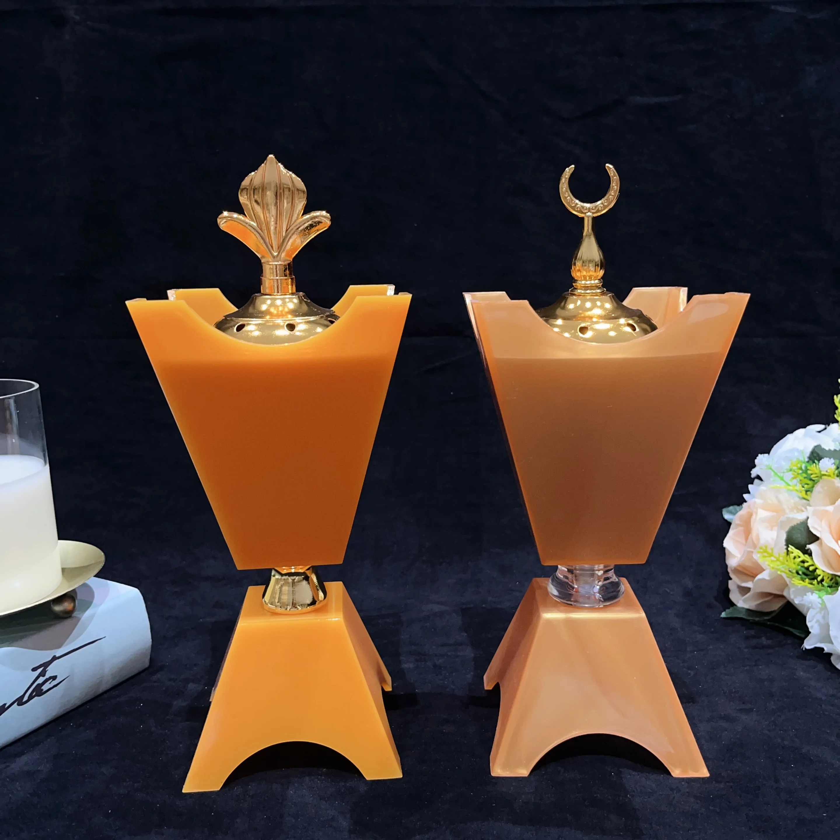 Dibei New Product Portable Modern Decoration Office Hotel Home Multiple Colors Arabic Acrylic Incense Burner