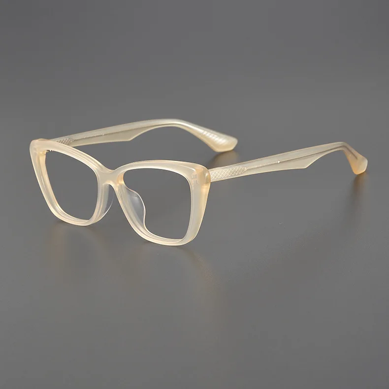 Европейские и американские черные ацетатные оптические очки в оправе с кошачьим глазом женские