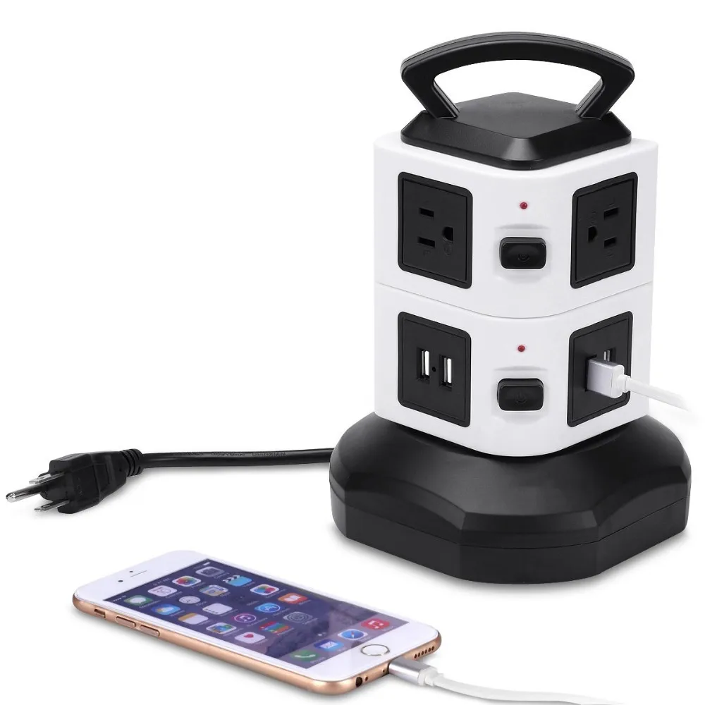 Junwei mk Electrical Plug Switched Socket with Individual Socket Each Layer