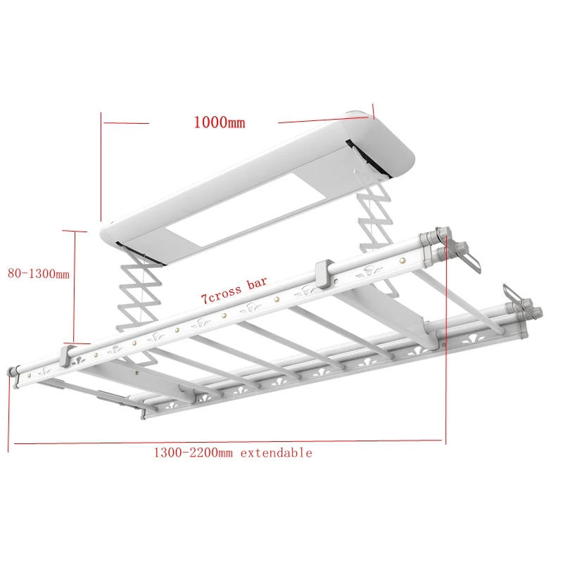 Ceiling Drying Rack Hanging Electric Clothes Dryer Rack for Small Balcony