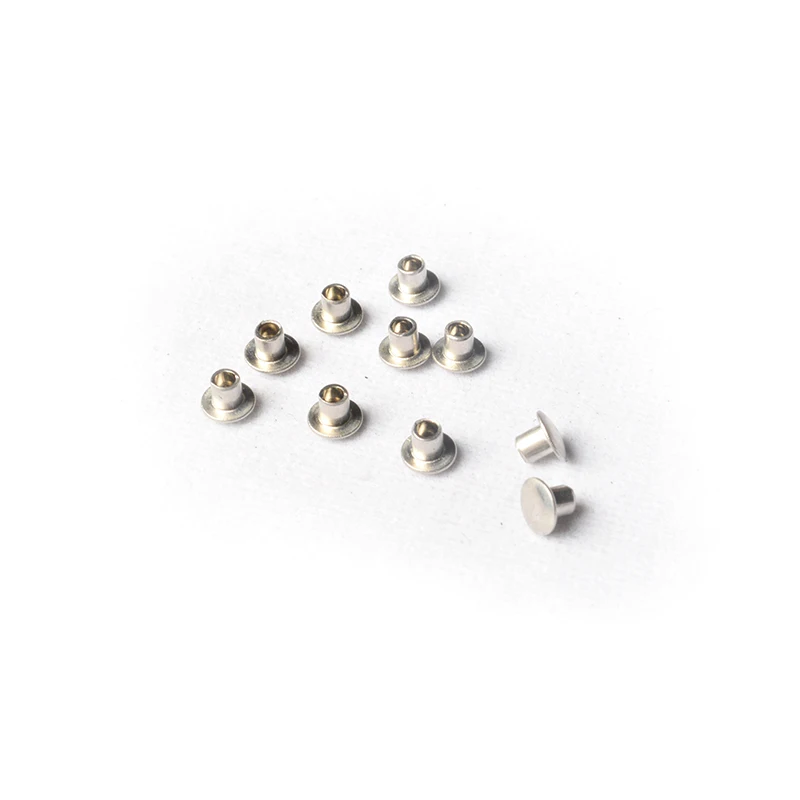 Carbon Steel Zinc Plated Semi Hollow Tubular Rivet Semi Tubular Rivet For Snap Button