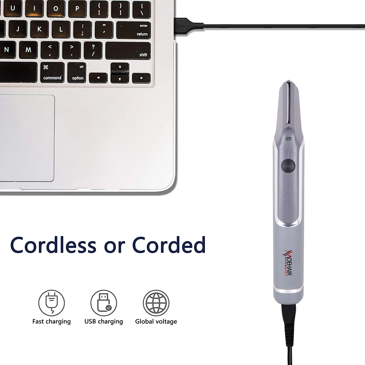 V Shape Shaver Beard Trimmer for Men Professional Cordless Hair Clippers Cutting Kit Grooming Folding Adjustable Hair Trimmer