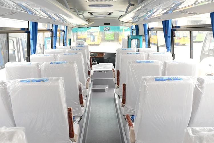China manufactory dongfeng airport shuttle bus new 33 seater passenger manual 100km/h coach city