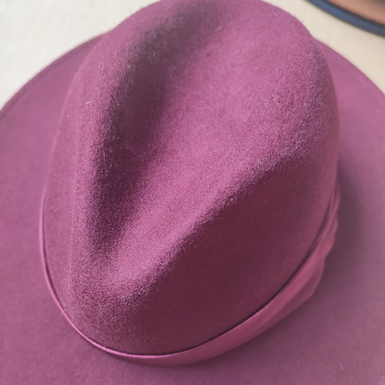 Woolen Ombre Fedora Hats Women Wholesale 2022