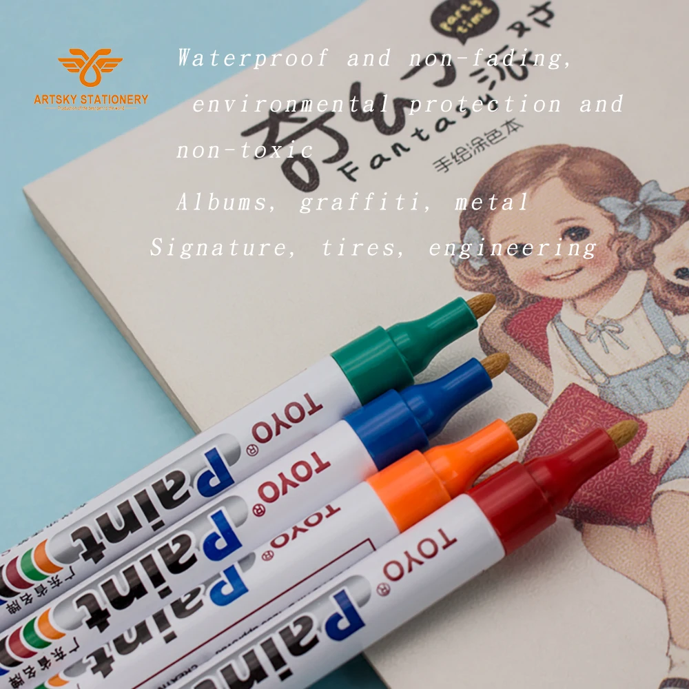 12pcs/box TOYO Paint Marker SA-101 permanent paint marker for metal