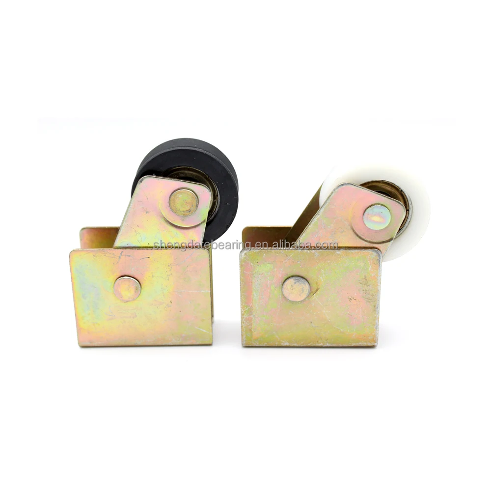 Ventanas L20 L25 L5000 Aluminum Nylon Roller Wheels Ugrooved Window and Door L5000 Nylon Roller Bearing with Plastic Housing